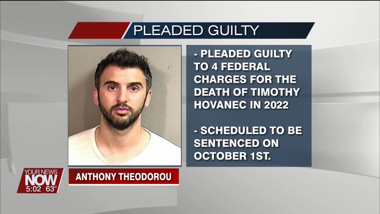 Theodorou pleads guilty to federal charges for the death of Timothy Hovanec